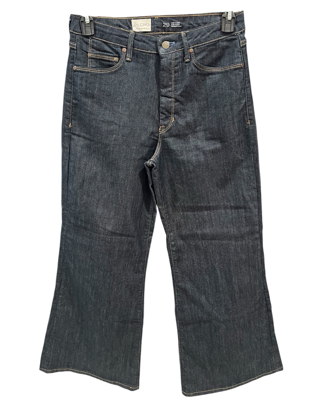 Anthropologie Pilcro The Icon Flare Jeans Dark Wash Size 29